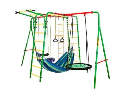 Спортивно-игровой комплекс Kampfer Wunder Sommer (Гнездо большое зеленое (синяя лиана, синий гамак)) 20181