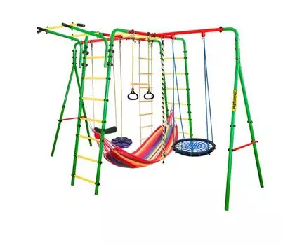 Спортивно-игровой комплекс Kampfer Wunder Sommer (Гнездо малое синее (синяя лиана, красный гамак)) 20204