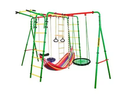 Спортивно-игровой комплекс Kampfer Wunder Sommer (Гнездо большое зеленое (синяя лиана, красный гамак)) 20180