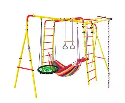 Спортивно-игровой комплекс Midzumi Chikara Akarui Large L (Гнездо среднее зеленое (красный гамак) 20164