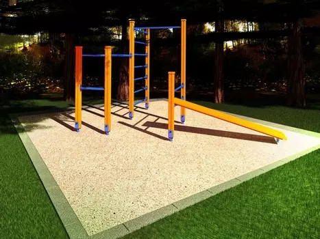 Спортивный комплекс Start Line № 17 (турник, брусья, шведская стенка, скамья наклонная) 7017