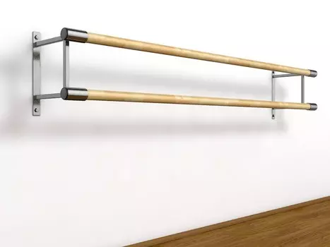 Станок хореографический Atlet настенный, двурядный (2,0 м) поручень - фибергласс IMP-A444