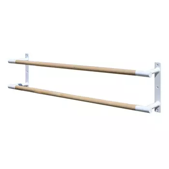 Станок хореографический ZSO Premium пристенный, двухрядный 1,5 м, перекладина D-40 мм Бук