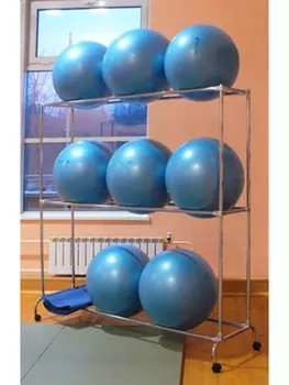 Стеллаж для гимнастических мячей на 9 штук 1038