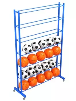 Стеллаж для мячей односторонний Glav 9.305.0 200х160х35 на 42шт.