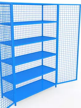 Стеллаж для спортивного инвентаря закрытого типа Glav 9.312