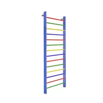 Стенка гимнастическая 300х100 (массив.сосна), цветная Dinamika ZSO-000066
