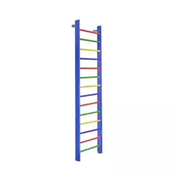 Стенка гимнастическая 300х80 (массив.сосна), цветная Dinamika ZSO-000065