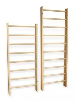 Стенка гимнастическая, перекладины береза, 200х80х14 см Ellada