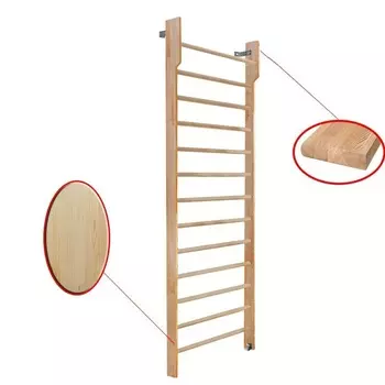 Стенка шведская 2800х1000 с турником (щит.сосна) Dinamika ZSO-002564