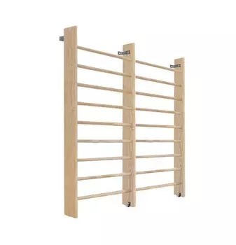 Стенка шведская 2-х секционная Dinamika 200х200 см, боковина 14 см (массив.сосна)