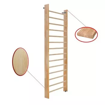 Стенка шведская 3000х1000 боковина 140 мм (щит.сосна) Dinamika ZSO-003031