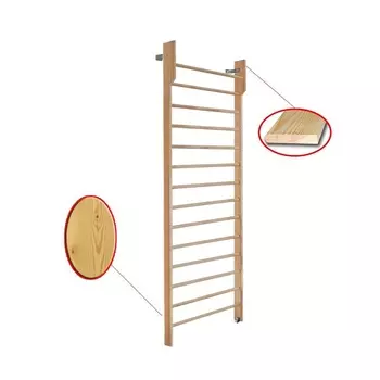 Стенка шведская 3000х1000 с турником (массив.сосна) Dinamika ZSO-002575