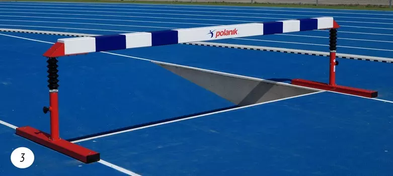 Стипль-чез с деревянной планкой Polanik 3,66 м для водного барьера, 2 уровня регулировки высоты PP-366