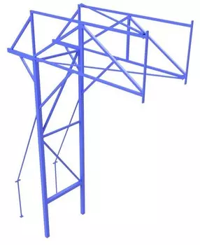 Стойка баскетбольная стационарная с выносом щита 2,5 метра Glav 01.126