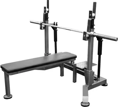 Стойка домкратная для пауэрлифтинга со скамьей Glav 13.7118