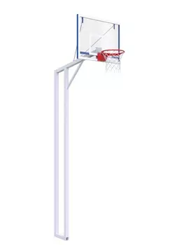 Стойка двухопорная с тренировочным щитом из оргстекла 10 мм и массовым кольцом Glav 01.1043