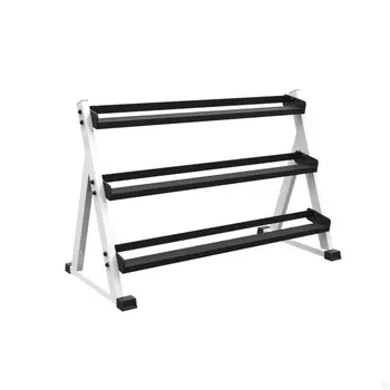 Стойка горизонтальная Атлант трехрядная для гантелей