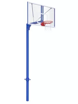 Стойка разборная одноопорная с профессиональным щитом из оргстекла 10 мм и массовым кольцом Glav 01.1007