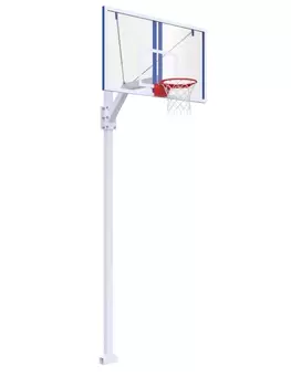 Стойка регулируемая с профессиональным щитом из оргстекла 15 мм и массовым кольцом Glav 01.1013