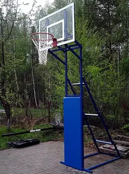 Стойка стритбольная складная с щитом из оргстекла 8 мм Гимнаст 2.30