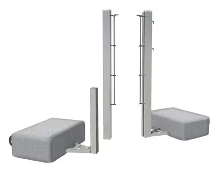 Стойки алюминиевые для большого тенниса мобильные SportWerk SpW-AТ-2