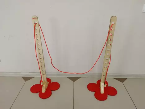 Стойки для прыжков в высоту ФСИ деревянные, 80см Кузнечик 10905