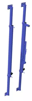 Стойки волейбольные универсальные пристенные с ползуном и механизмом натяжения (компл) ФСИ 7933
