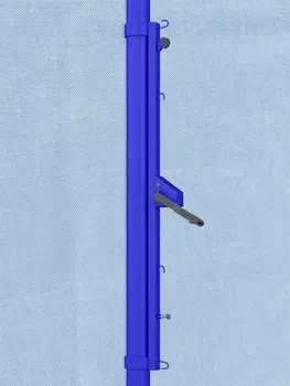 Стойки волейбольные массовые со стаканами и крышками универсальные пара Гимнаст