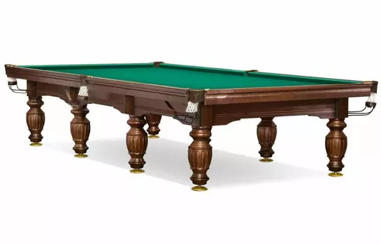 Бильярдный стол пирамида Weekend Свирь (12 футов, 8 ног, 25мм камень) борта ясень 57.501.12.5