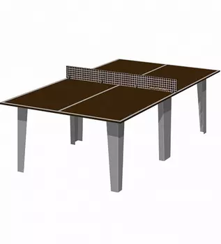 Стол теннисный (встроенная сетка из фанеры) Romana 203.13.02-01