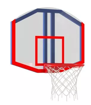 Стритбольный щит из оргстекла с любительским кольцом Glav 01.916