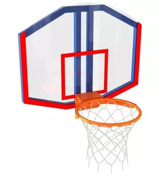 Стритбольный щит из оргстекла с профессиональным кольцом Glav 01.917