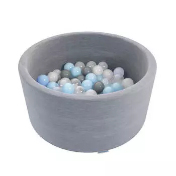 Сухой бассейн Romana Easy ДМФ-МК-02.53.03 серый с серыми шариками