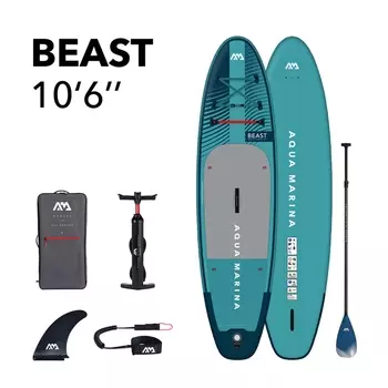 SUP-доска 320х81х15см, насос, весло, лиш, киль, ремнабор, сумка, до 140кг Aqua Marina Beast BT-23BEP