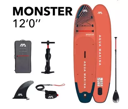 SUP-доска Monster Sky Glider 366х84х15см Aqua Marina BT-23MOP