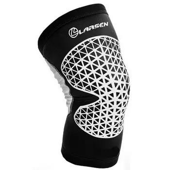 Суппорт колена Larsen NT60016 чёрный\белый