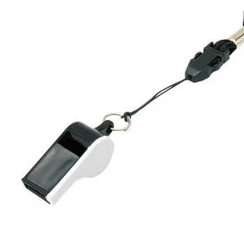 Свисток пластмассовый с шариком Mikasa WH-10BKW, черно-белый