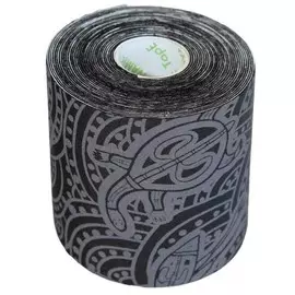 Тейп динамический Dynamic Tape, DT75TTEB, шир. 7,5 см, дл. 5 м, черный/серое тату
