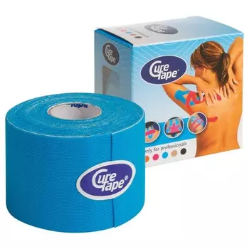 Тейп кинезиологический CureTape Blue