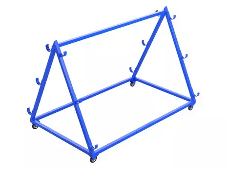 Тележка для хранения и перевозки волейбольных стоек Glav 03.1000