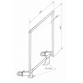 Тележка для перевозки брусьев Ellada М811