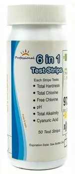 Тестер Poolmagic полоски 6 in 1 (50шт) TP601