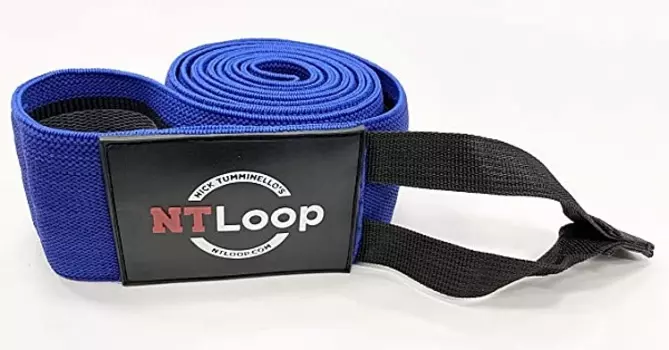 Тканевый амортизатор Perform Better NT Loop-Burn 1239-02-Blue-Burn+\BL-00-00 127 х 7,5 см, низкое сопротивление, до 30 кг, синий, черный