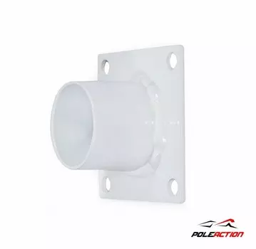 Торцевой кронштейн поручня Poleaction (на стену, белый) 598