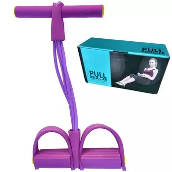 Тренажёр для тела с эспандерами Фитнес-Тренер Body Trimmer/Pull Reducer фоилетовый B24110