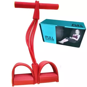 Тренажёр для тела с эспандерами Фитнес-Тренер Body Trimmer/Pull Reducer красный B24110