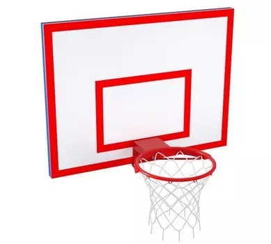 Тренировочный щит из фанеры на металлическом каркасе с антивандальным кольцом Glav 01.921