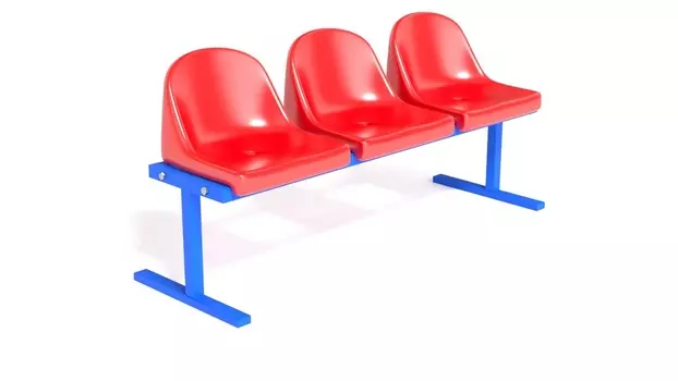 Трибуна однорядная на 3 места Glav 20.0013