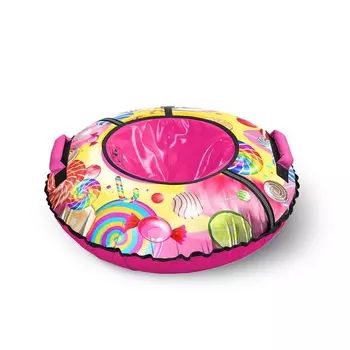 Тюбинг 85см (Чехол 93см), с камерой Ника ТБ3К ТБ3К-85/КН Конфетки, инд.упаковка